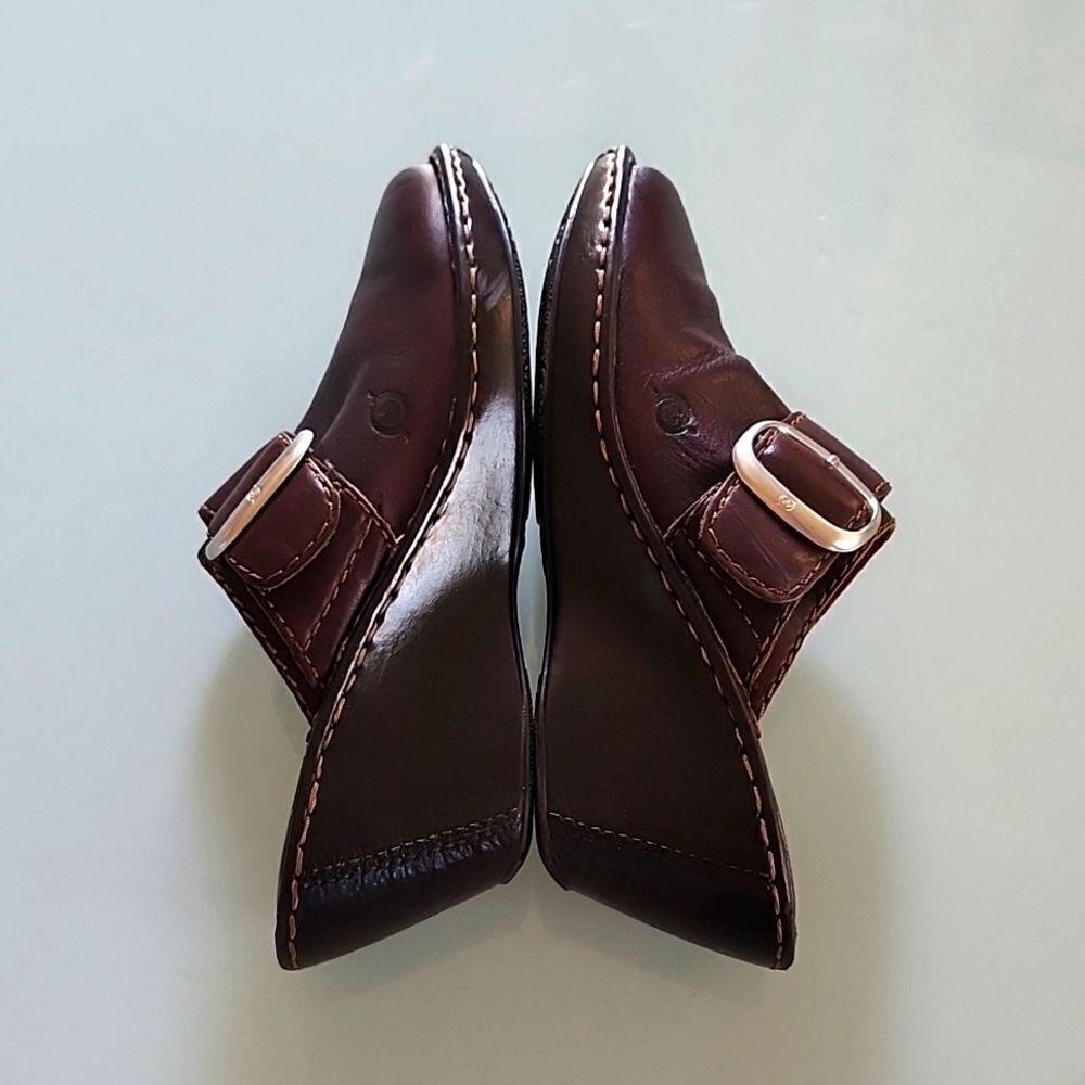 Born Leather Dark Academia Boho Hippie Mules Size 8 - Picture 6 of 9